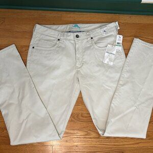 Tommy Bahama Boracay 5-Pocket Pants, Size 34x34, Bleached Sand